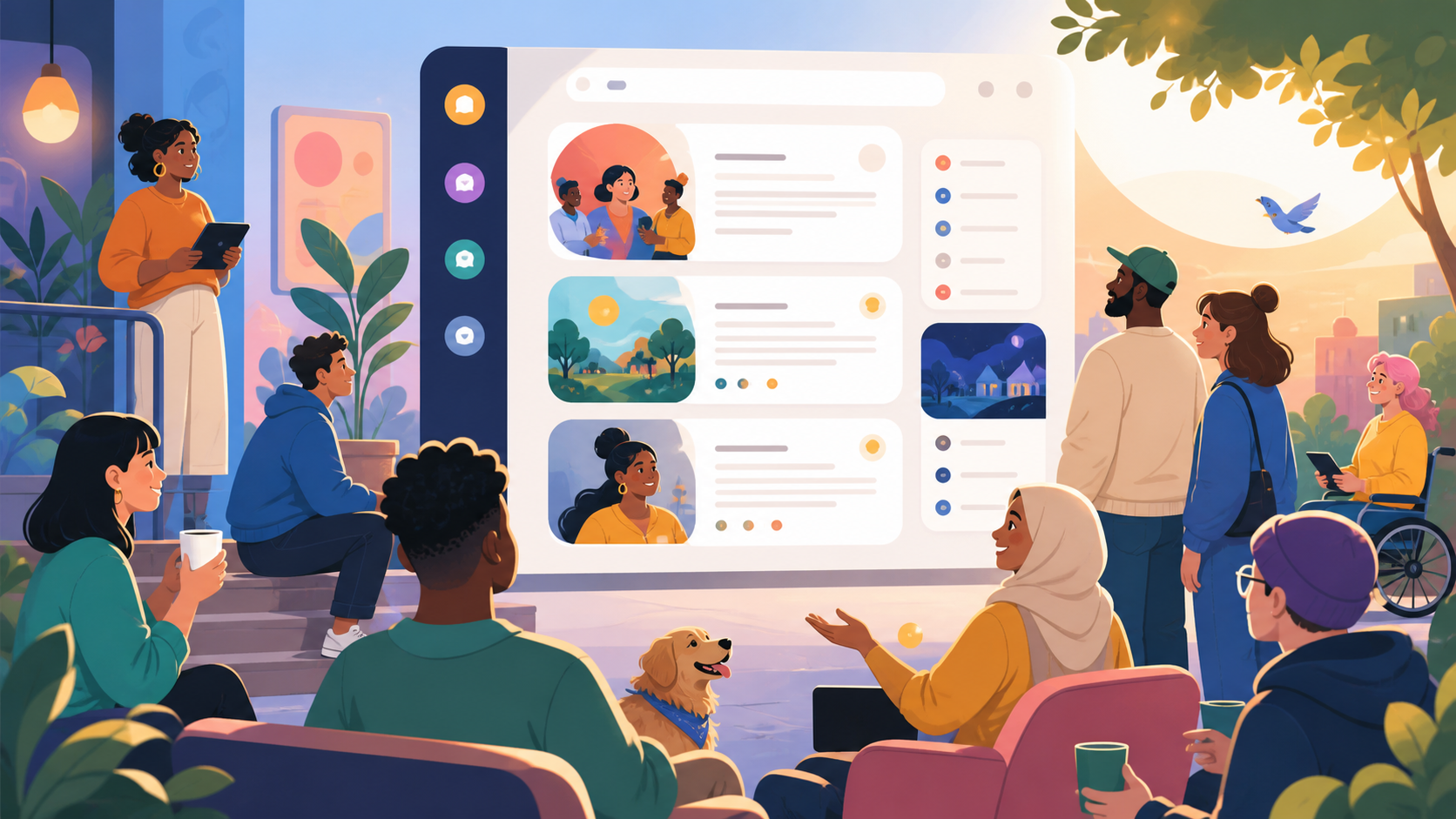 How public channels keep communities active online