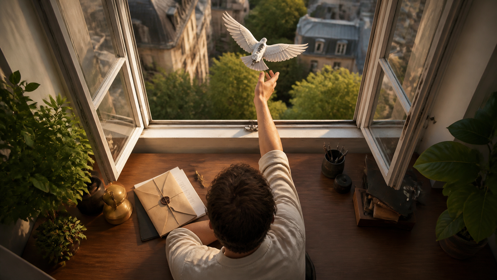 Carrier pigeon messaging and the joke behind it