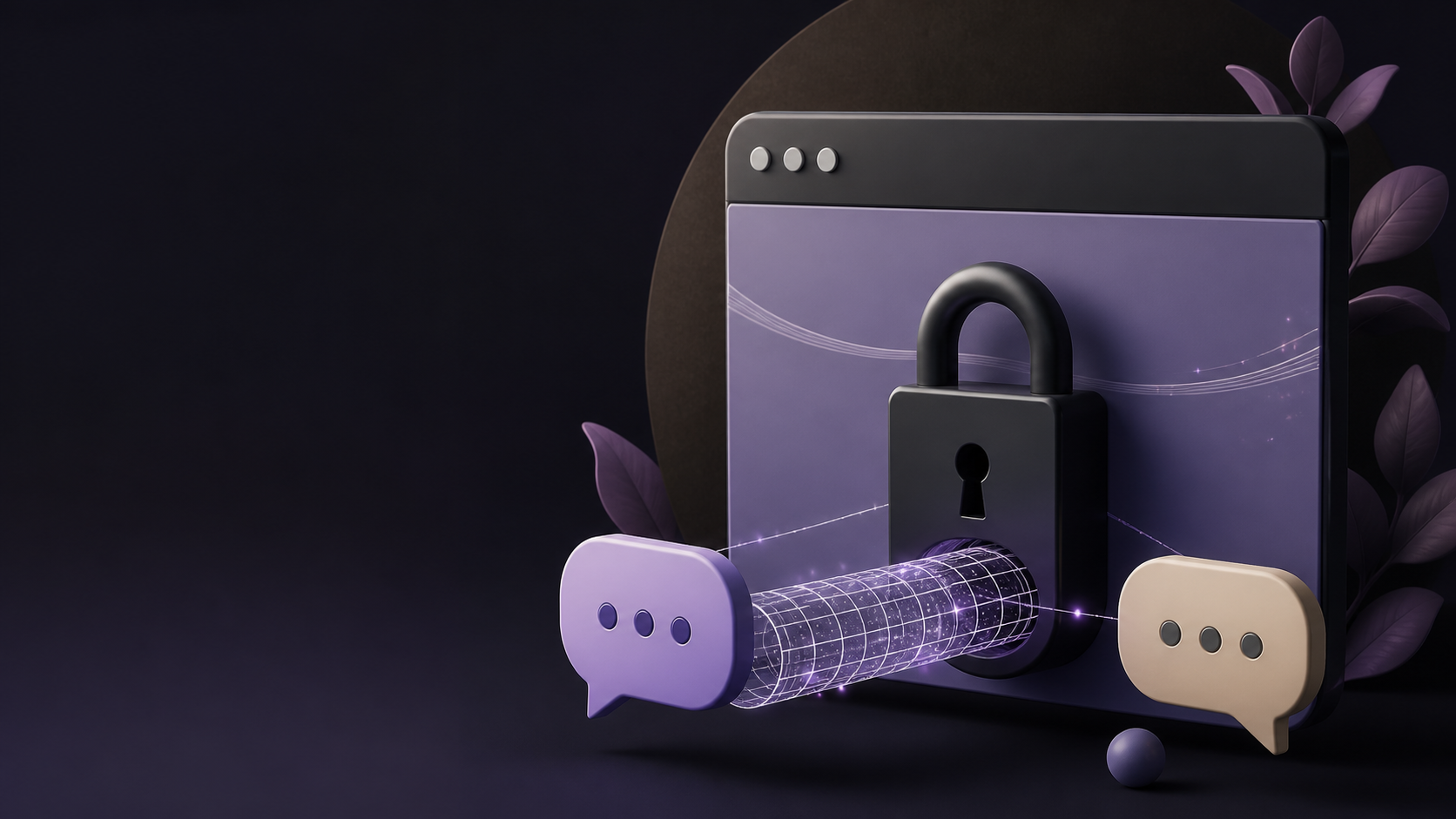 How encrypted private chats work in a browser app