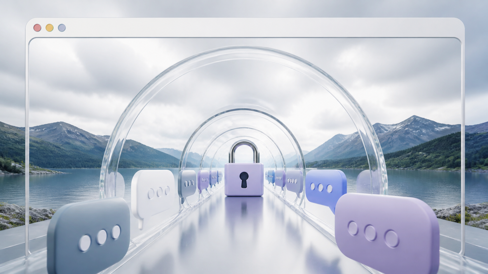 How encrypted private chats work in a browser app