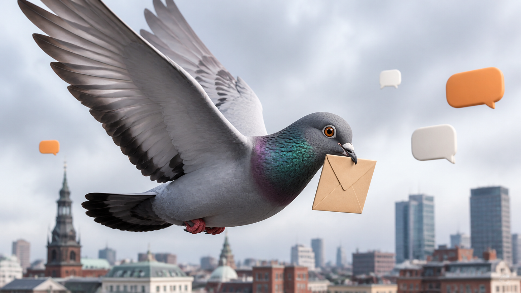 What makes a pigeon chat app different online