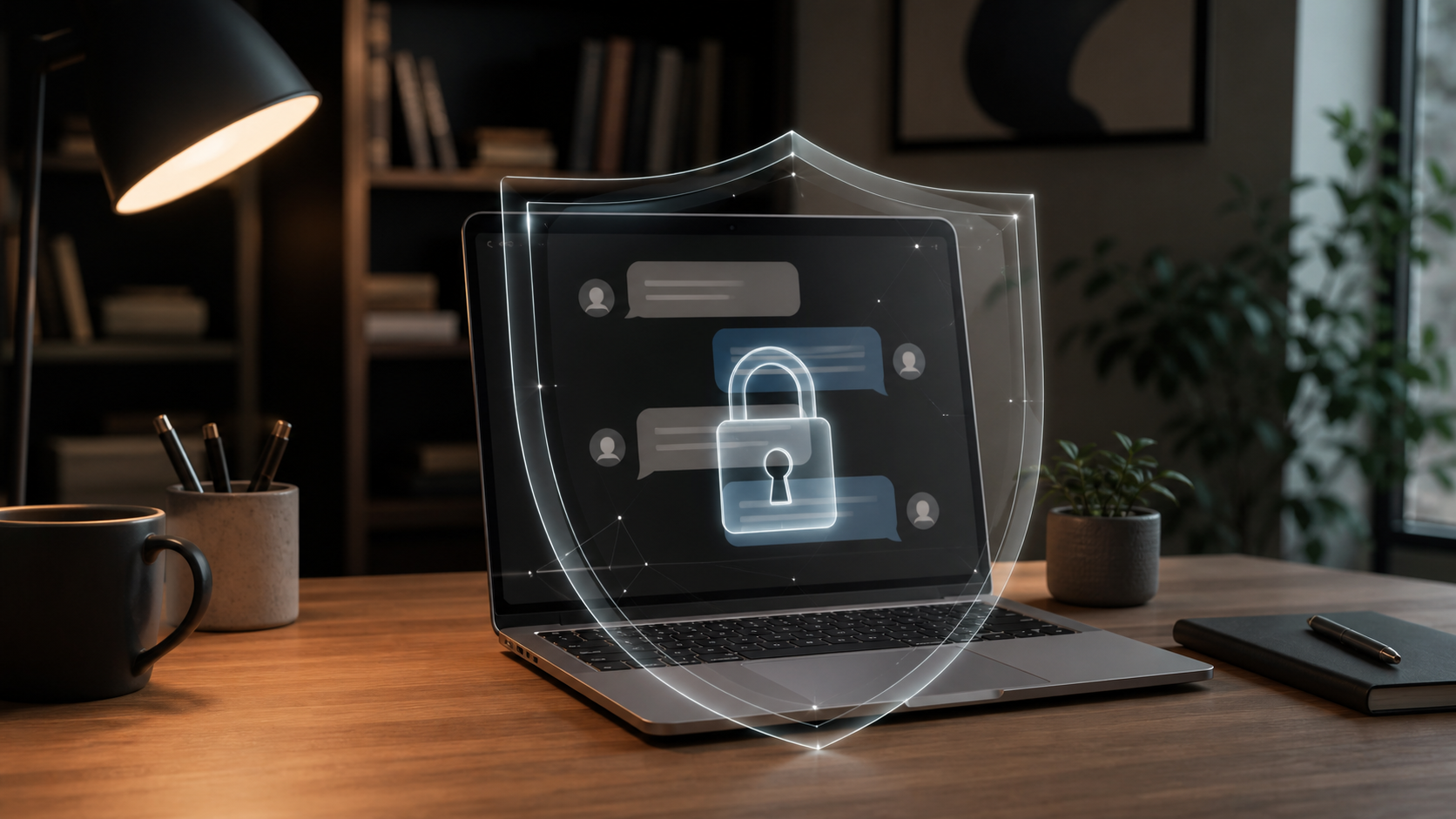 How encrypted private chats work in a browser app