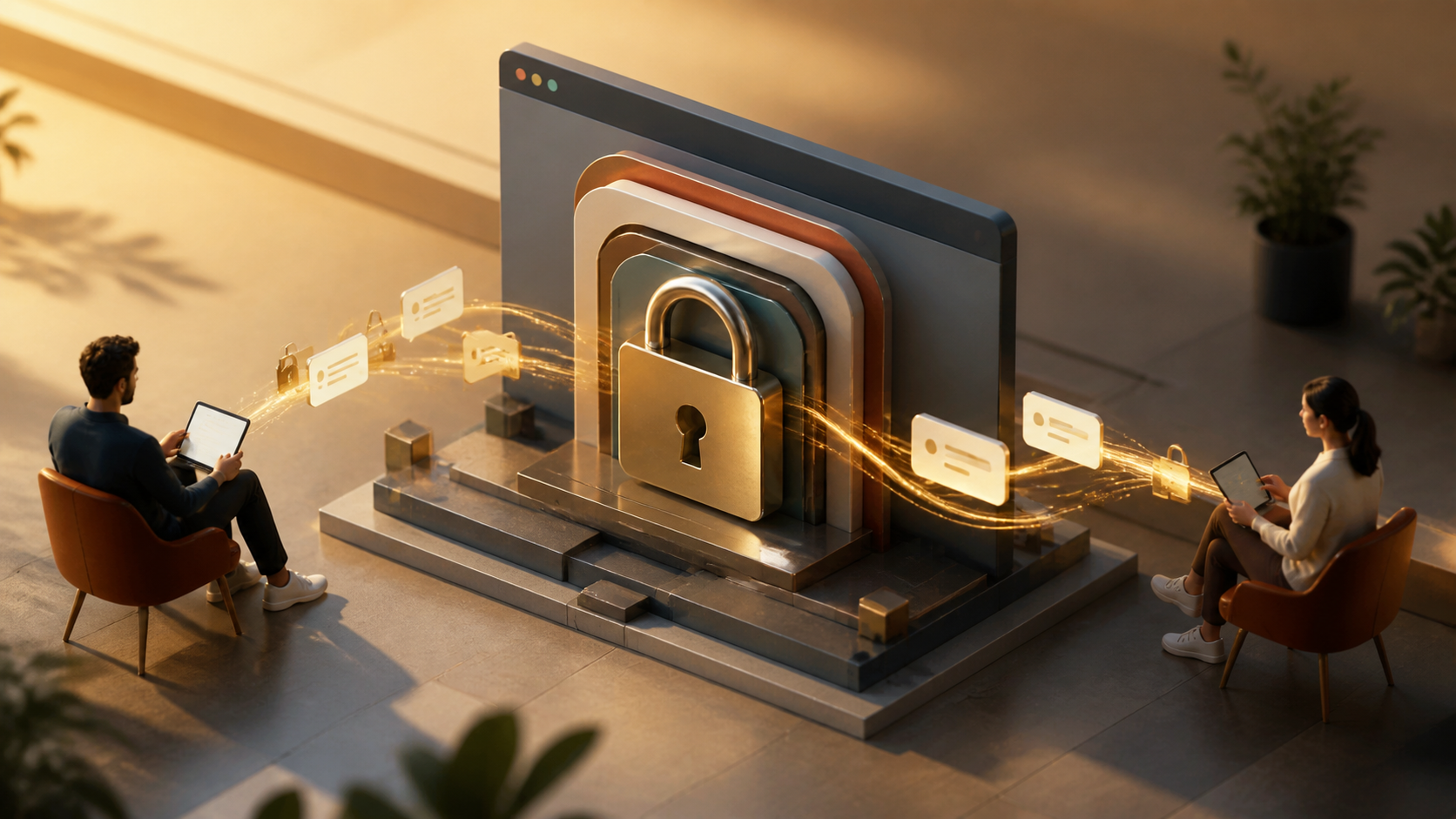 How end to end encryption chat works in browser