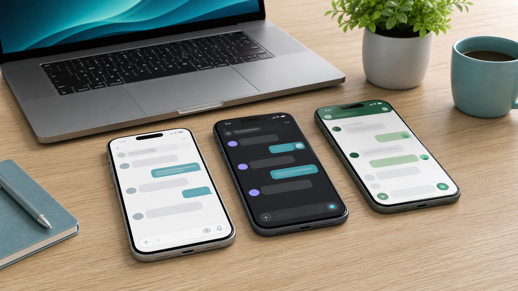WhatsApp, Signal and Telegram for private chats