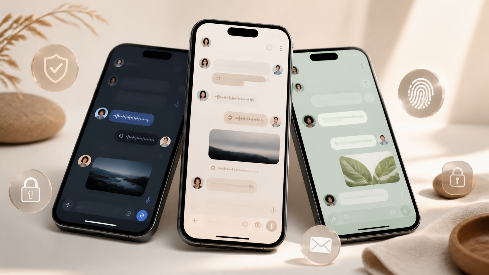 WhatsApp, Signal and Telegram for private chats