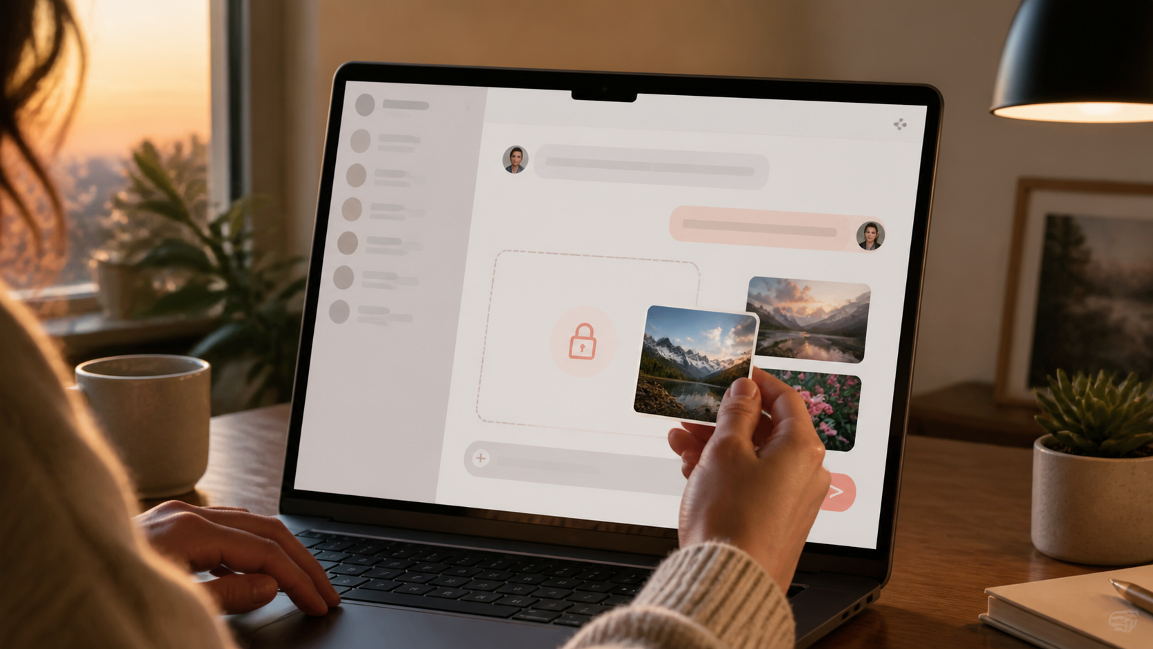 How image sharing works in private chat apps